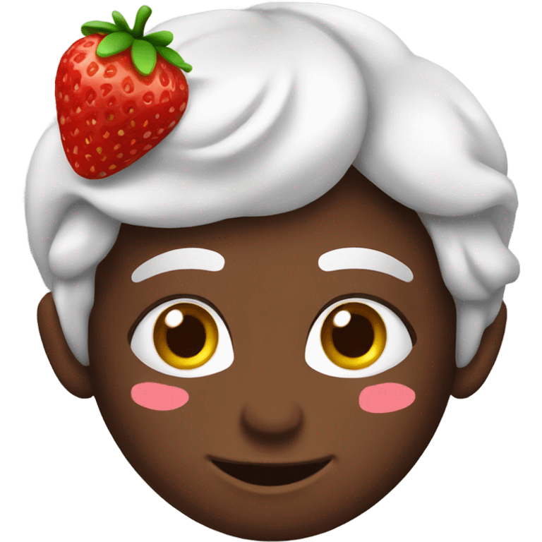 Fresas con chocolate  emoji