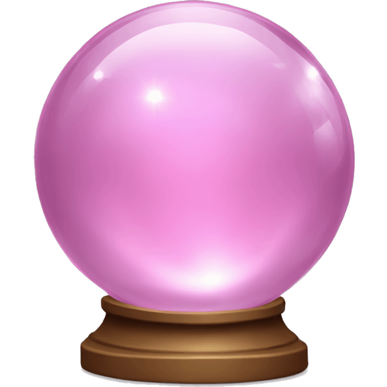 Light pink magic crystal ball Halloween  emoji