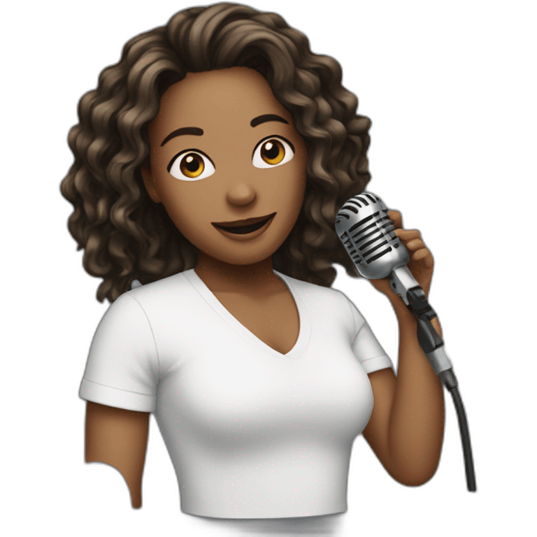 Singer emoji