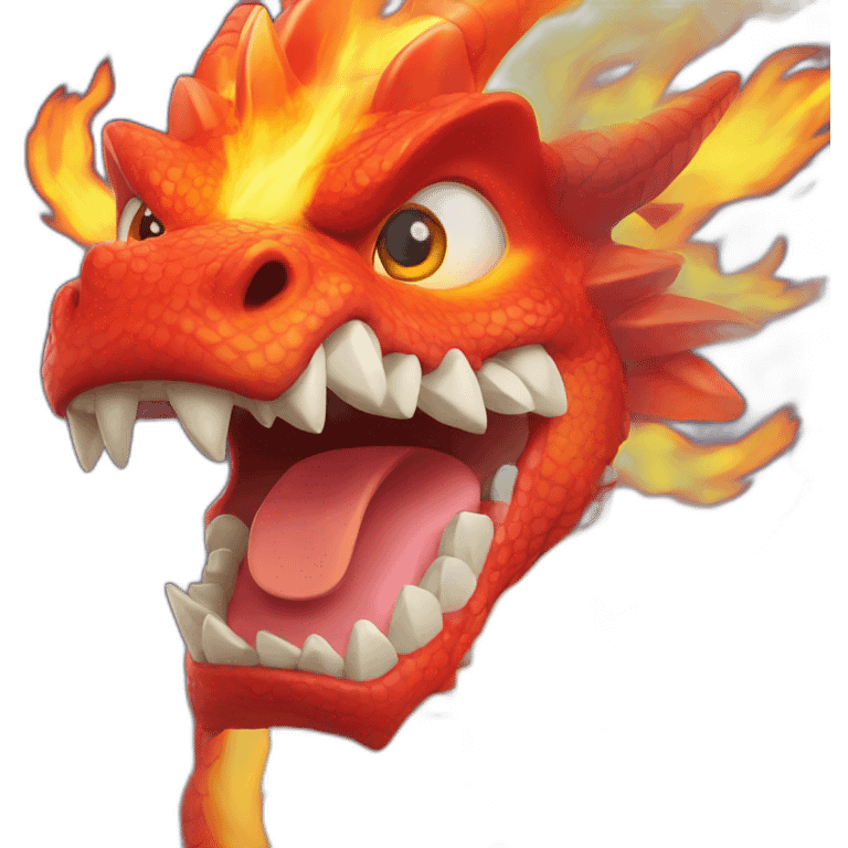 New Year's Fire Dragon emoji