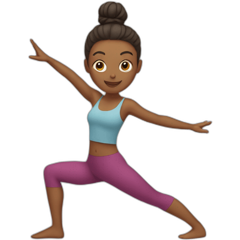 Yoga que réfléchissi emoji