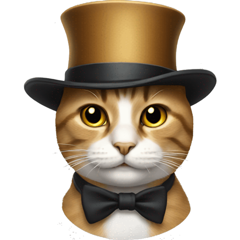 cat with tophat emoji