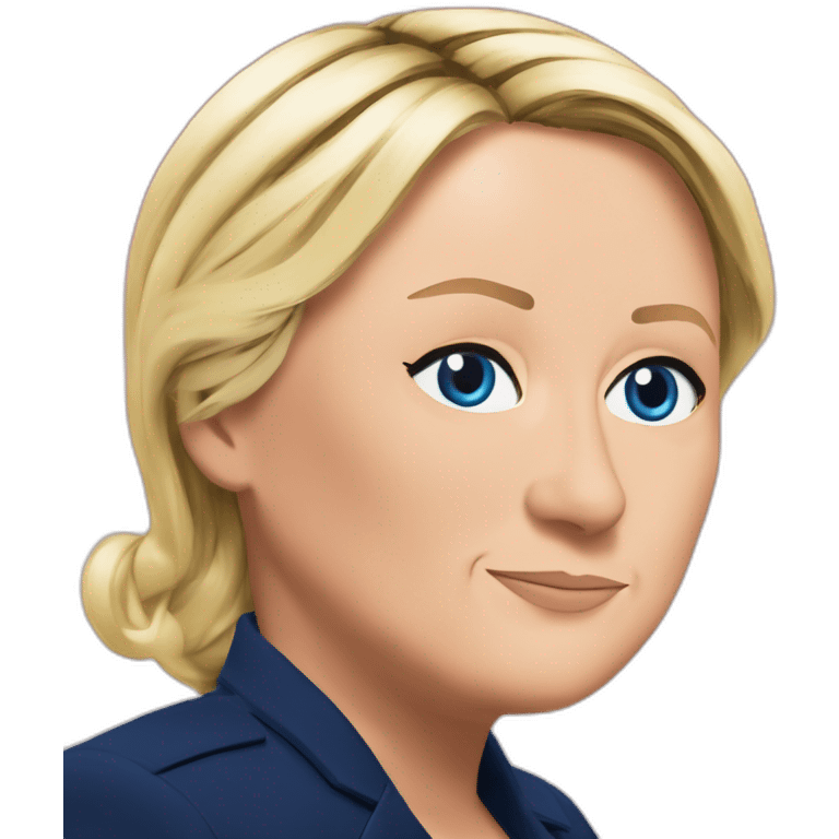 Marine le pen sur emmanuel macron emoji