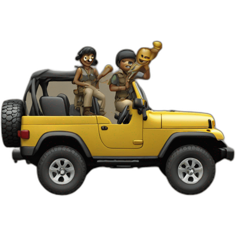 Forjees on the jeep emoji