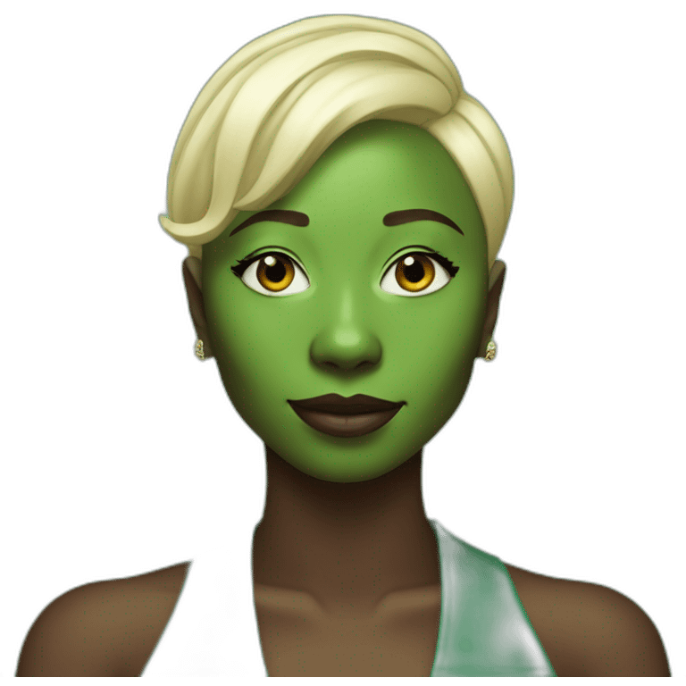 Cynthia Erivo green skin emoji