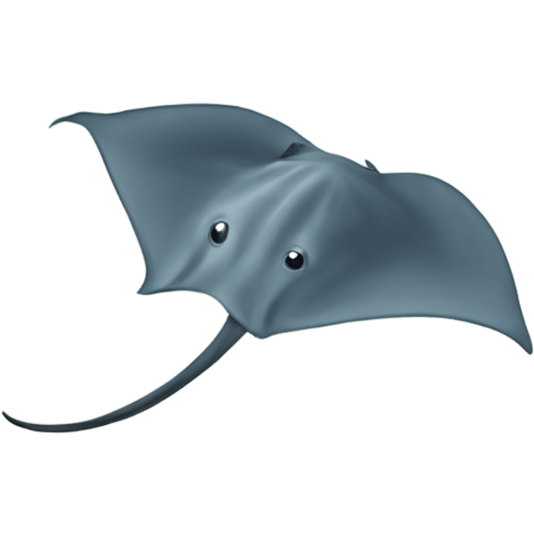 stingray in clear water emoji