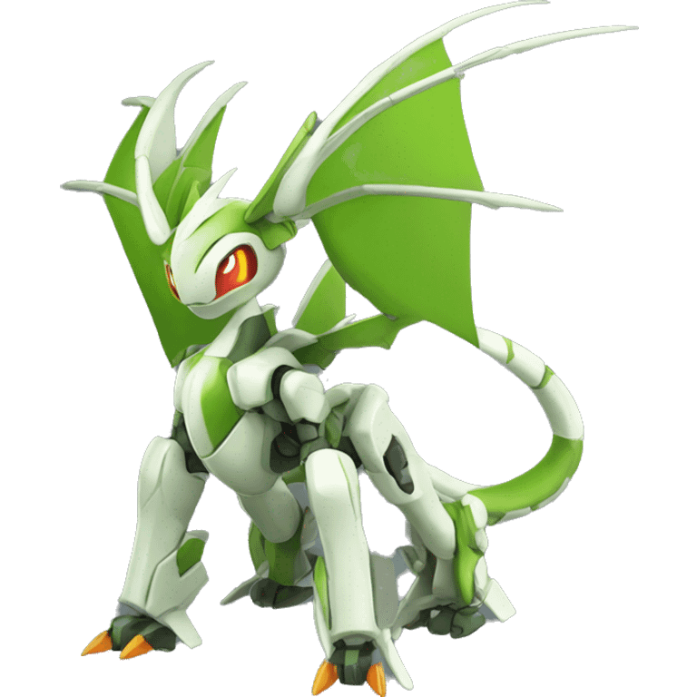 Mechanical Flygon-Scyther-Charizard-Medabot-Mecha full body emoji