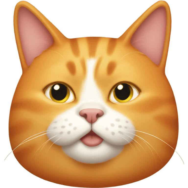 Fat orange cat emoji