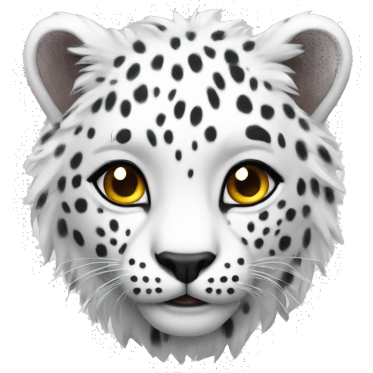 white leopa emoji