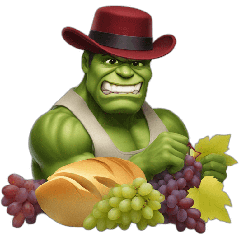 Hasidic Hulk Hogan’s bar mitzvah eating grapes riding a bear emoji