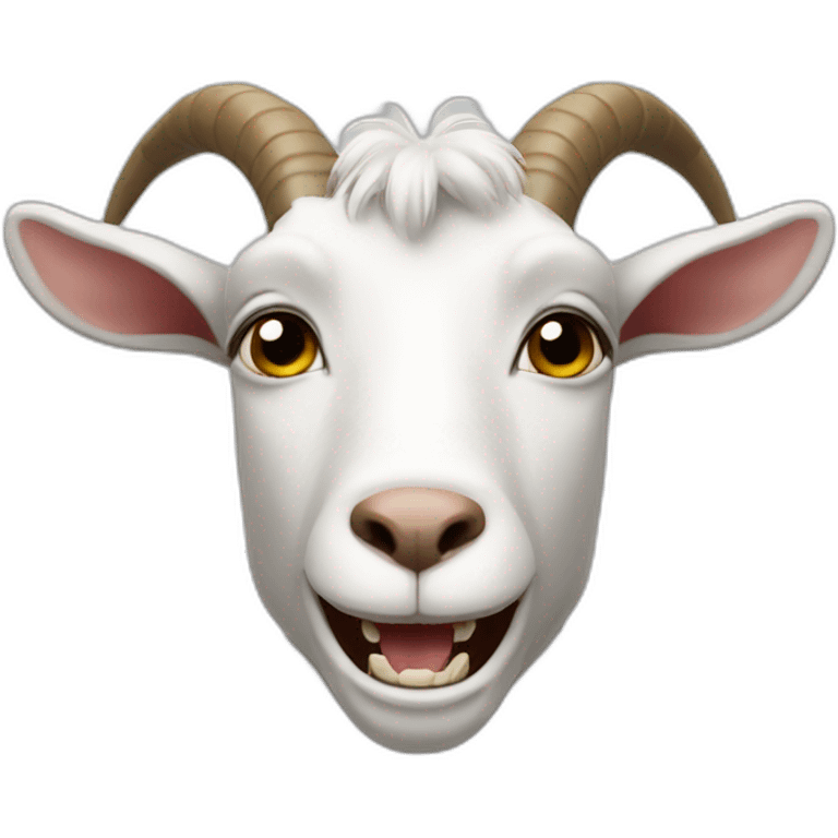 Goat person missing teeth emoji