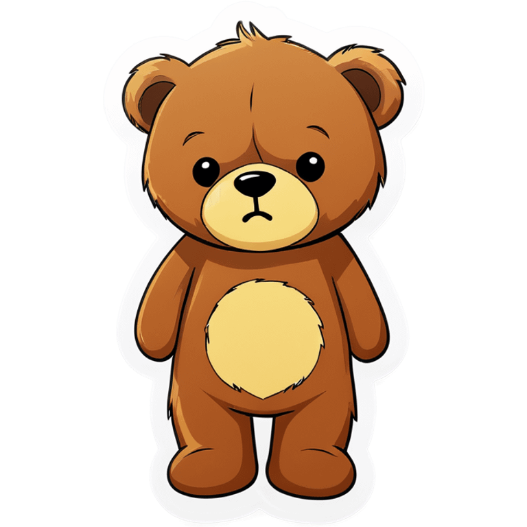 sad teddy bear emoji