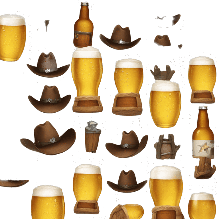 Cowboy bière emoji