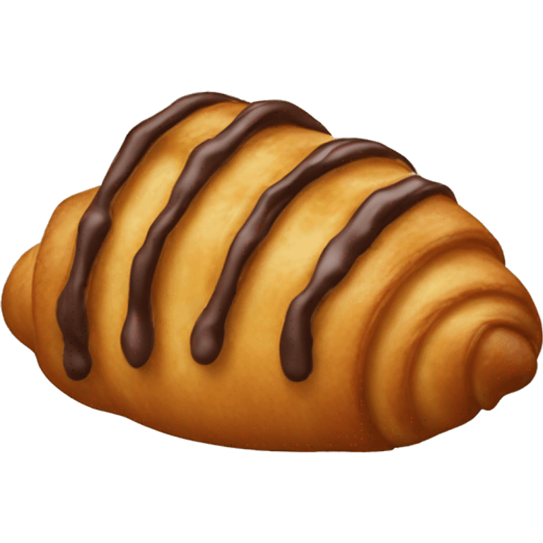 Chocolate croissant emoji