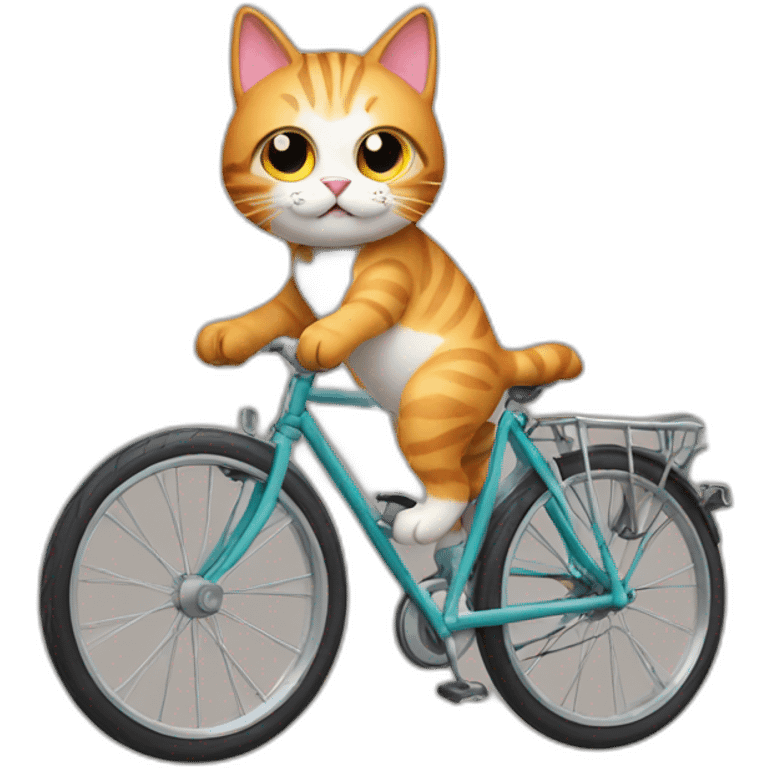 cat in a bike emoji