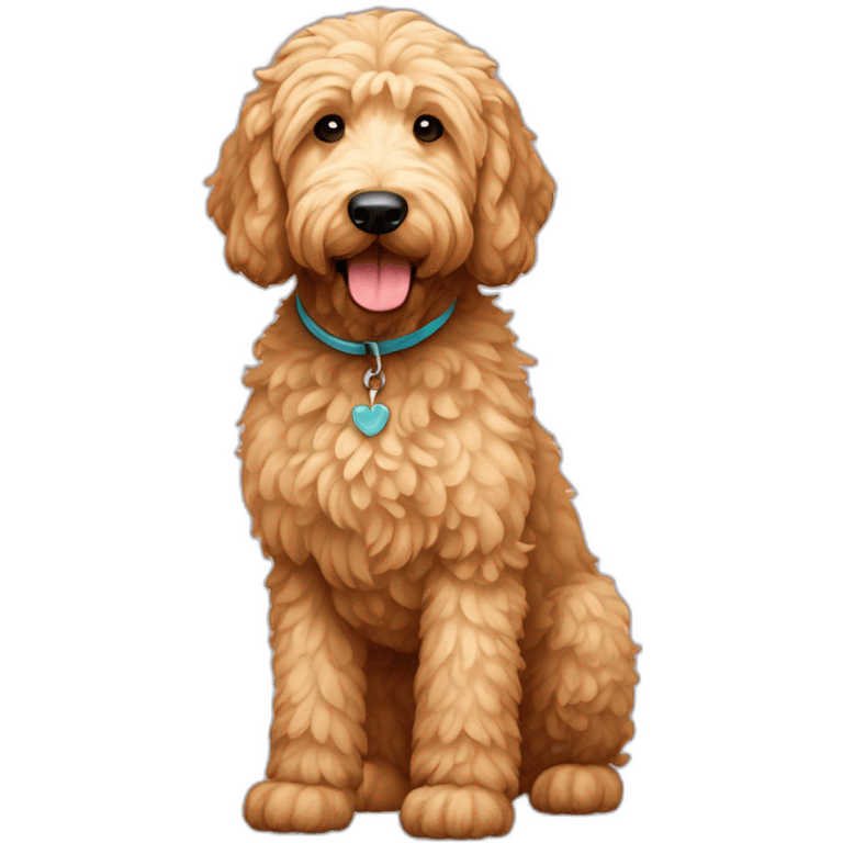 Goldendoodle Dog Full Body emoji