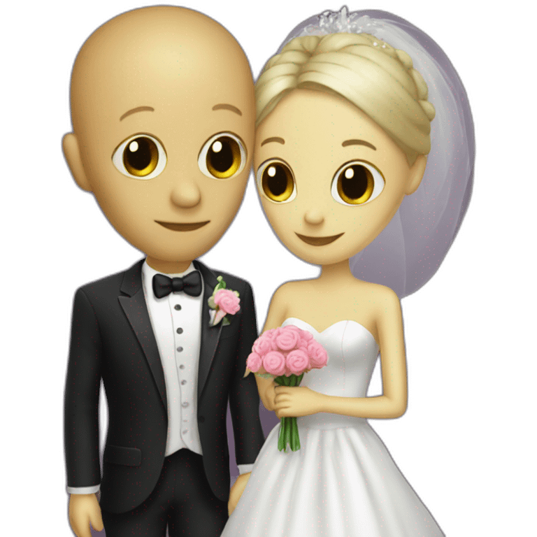 Alien wedding emoji