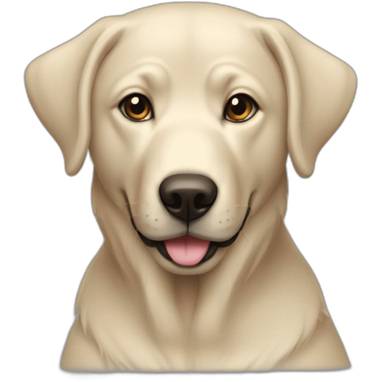 white beige female labdrador emoji