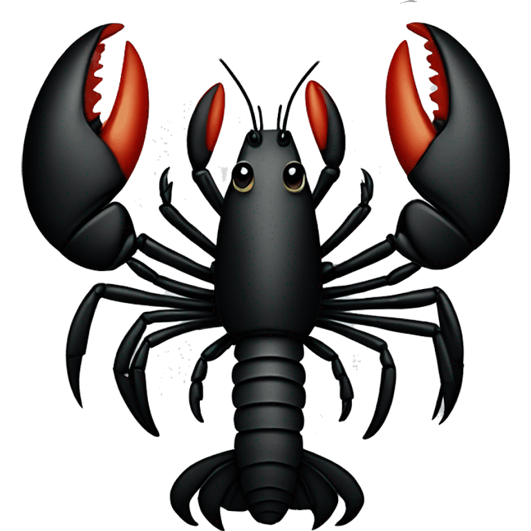 black lobster emoji