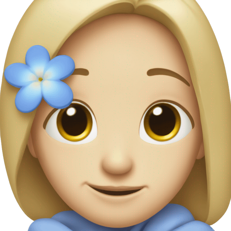 forget me not flower emoji