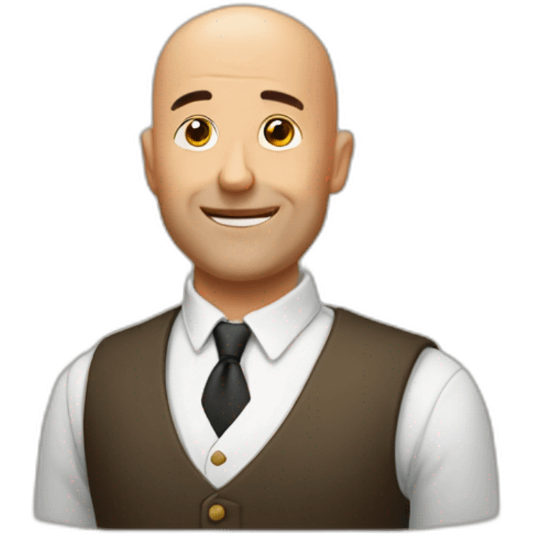 Bald guy whisky  emoji