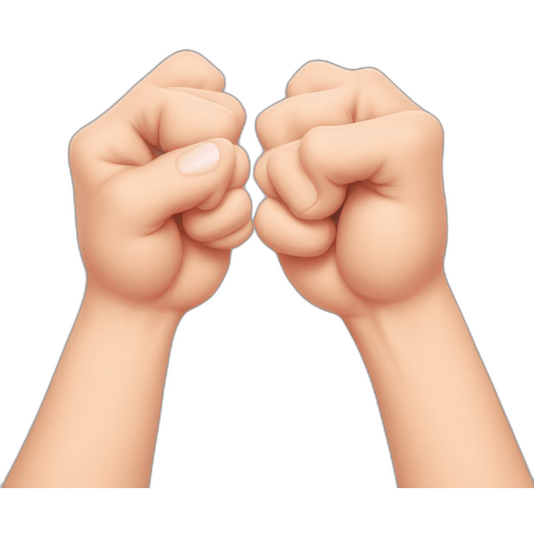 curved hand with fingers forming a fist, while the thumb and pinky finger are extended and touching each other, creating a heart shape emoji