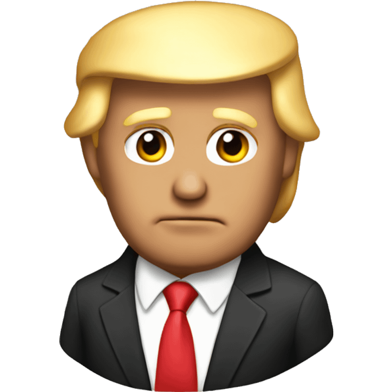 Donald Trump with suit emoji