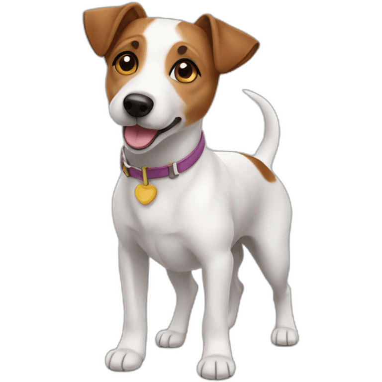 dog Jack Russell Terrier full body emoji