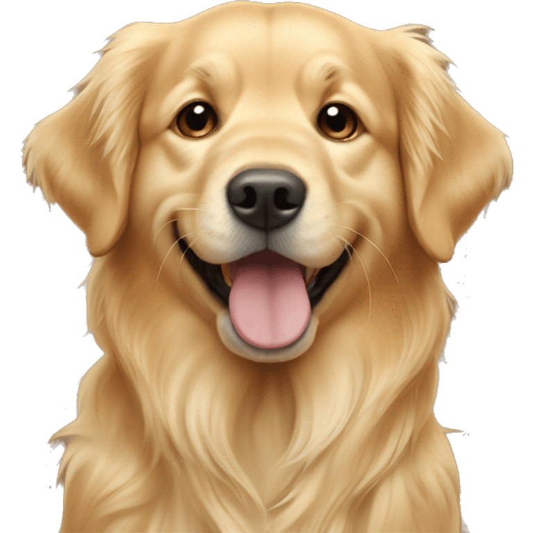 Un golden retriever dolcissimo Vecchia  emoji