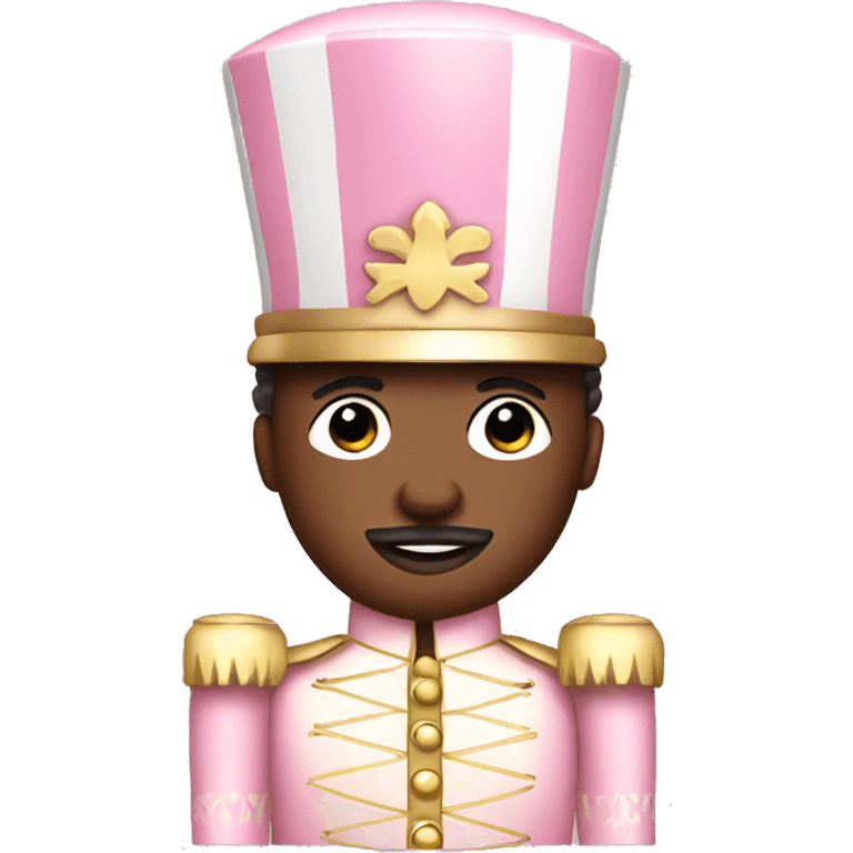 Light pink african-american nutcracker emoji