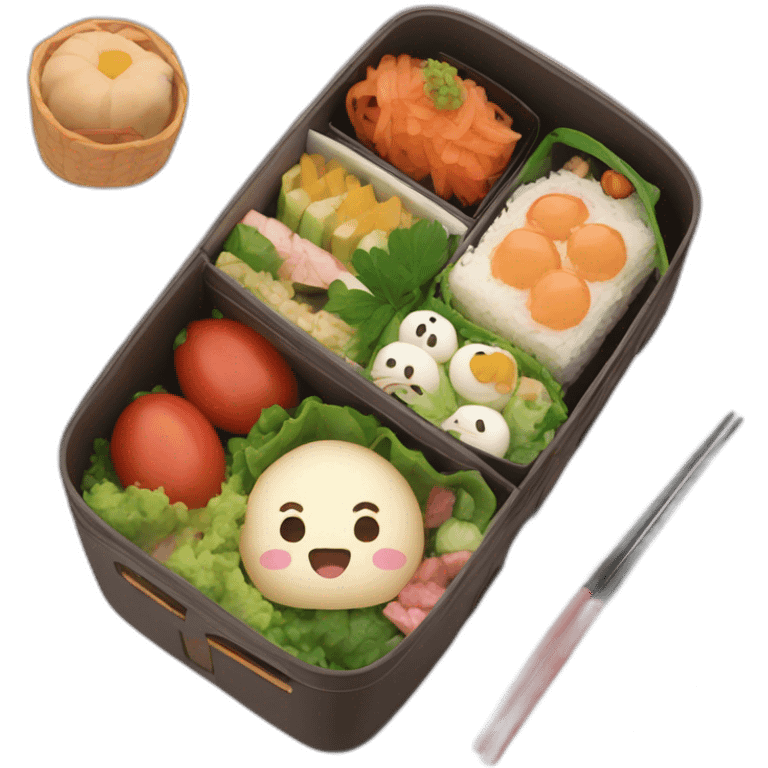 bento box on the theme of chihiro emoji