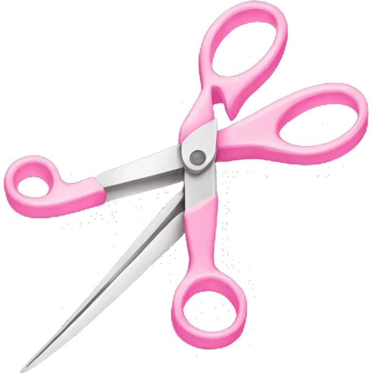 delicate pink scissors emoji