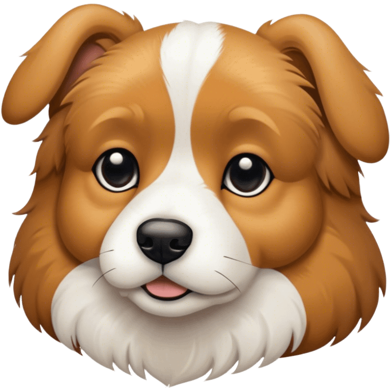 Black and white French door dog Named Edmund emoji