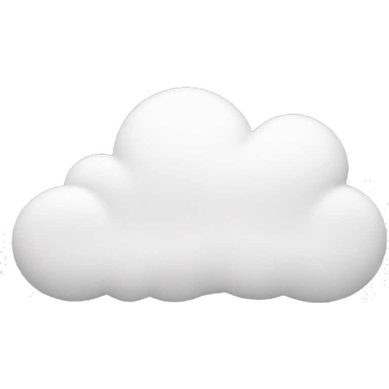 Peace logo in white with the structure of a cloud emoji