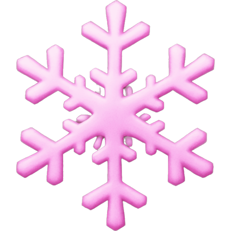 Pink snowflake  emoji