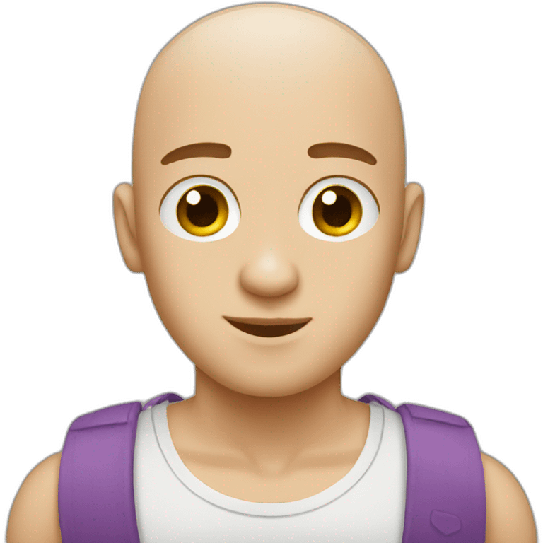 male shaved head emoji