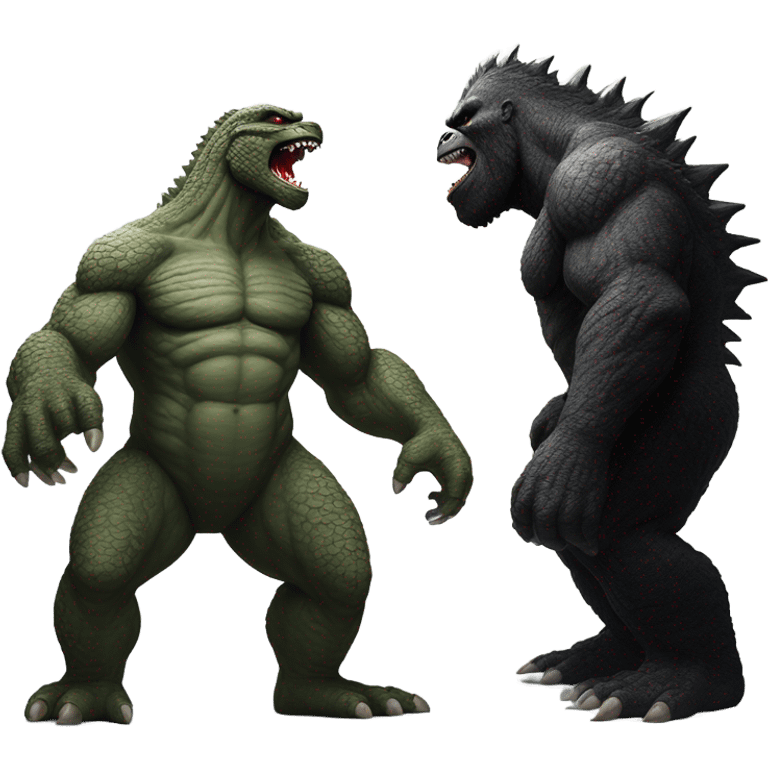 Godzilla versus King Kong emoji