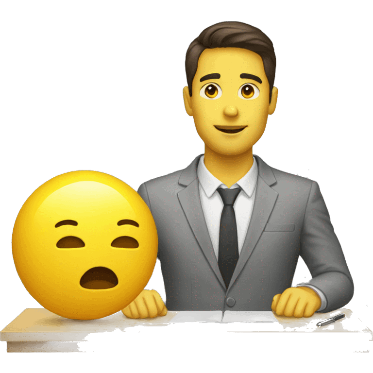 head desk yellow emoji emoji