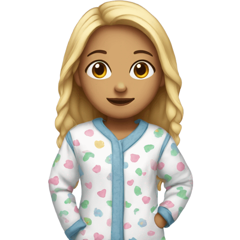 girl in pajamas  emoji