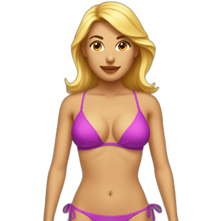 Femme en bikini emoji