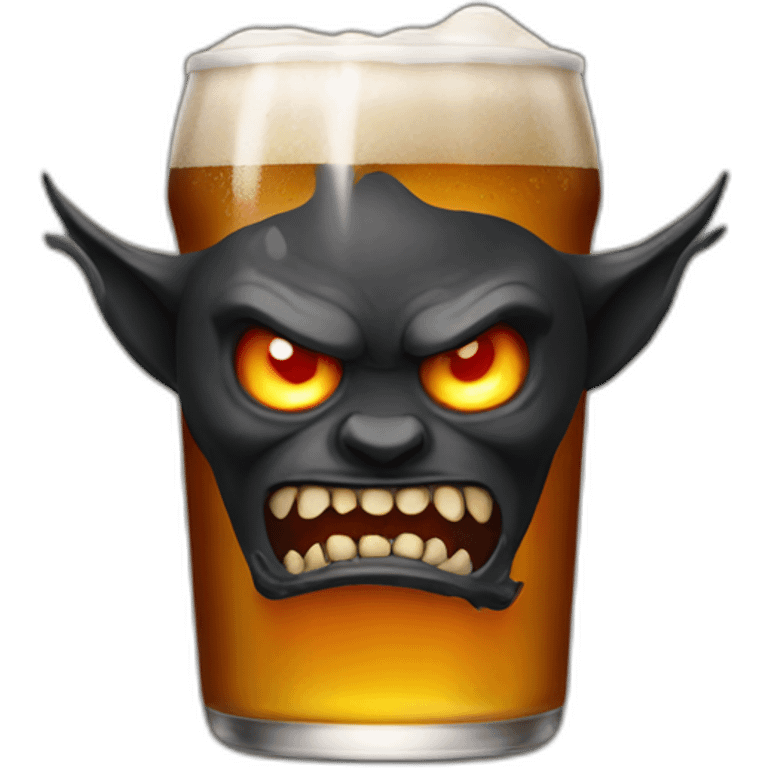 demon drink beer emoji