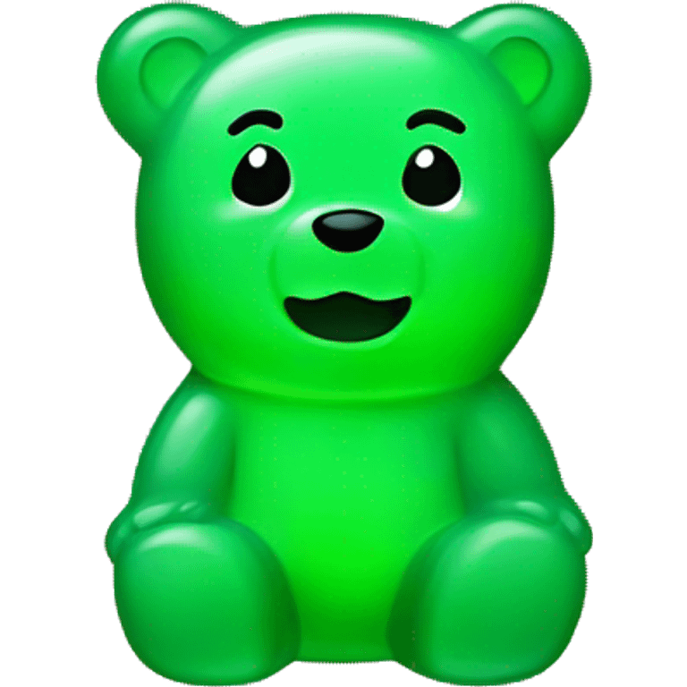 green gummy bear emoji