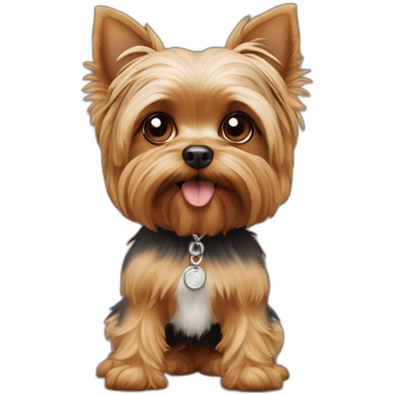 perro chiquito yorki despeinado feo viejo emoji