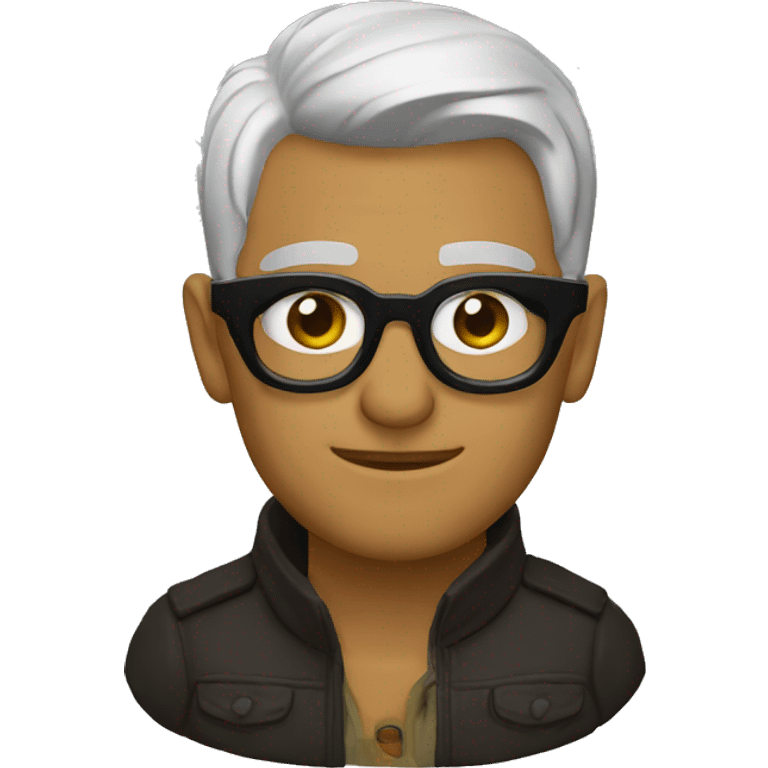 zorrino con lentes emoji