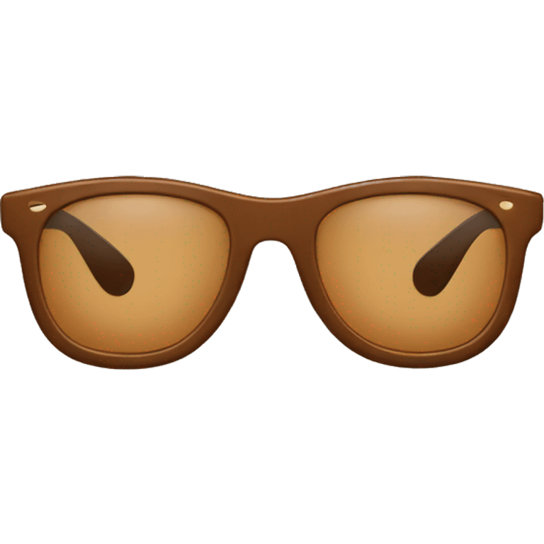 brown thin sunglasses emoji