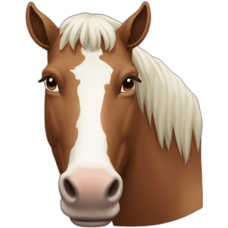 Cheval bœuf emoji