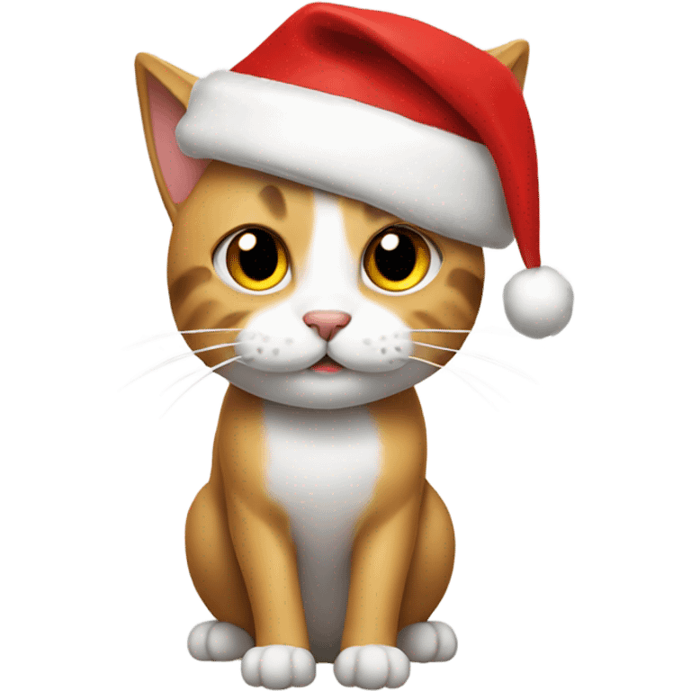 cat with santa hat emoji