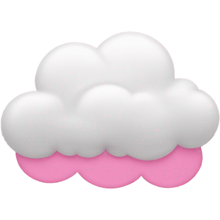 cloud emoji with pink heats emoji