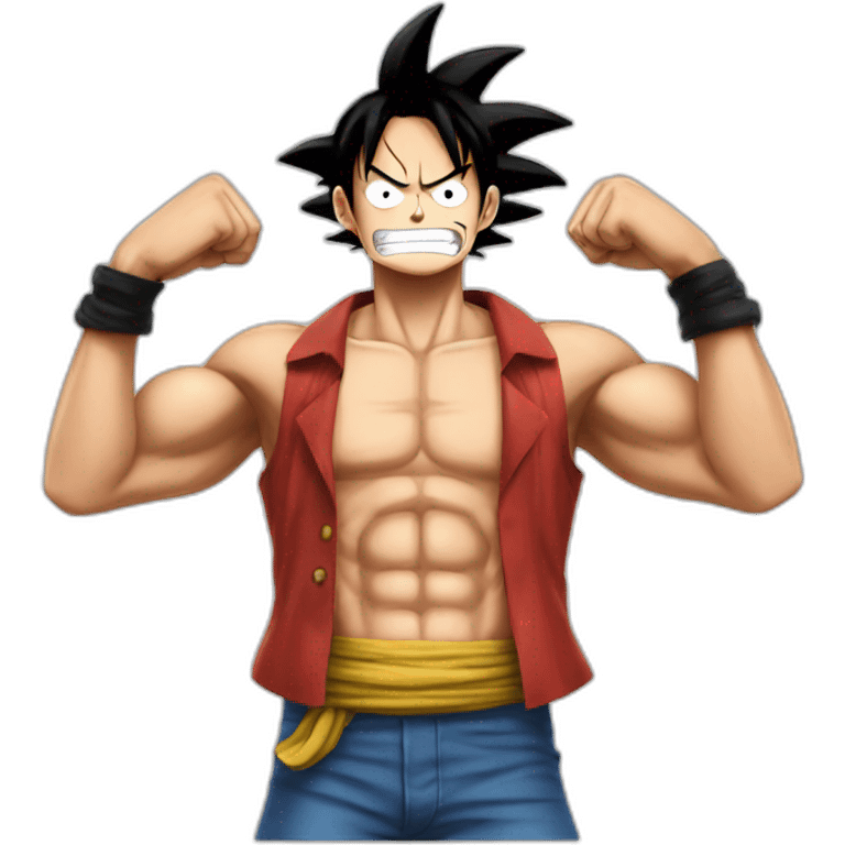 Luffy muscle emoji