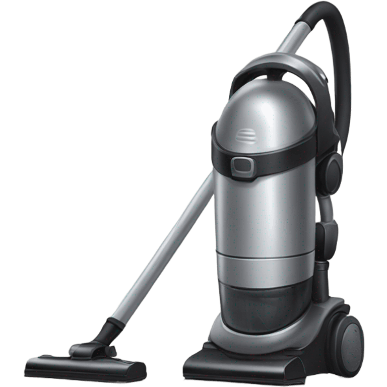 A vacuum doing ninja moves emoji